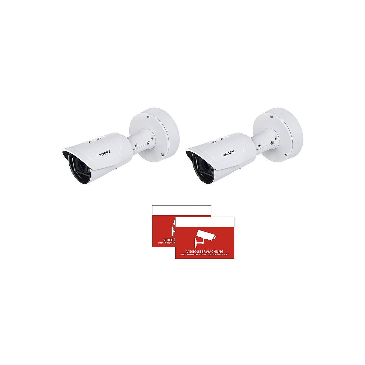 2x VIVOTEK IB9365-EHTV-v2 IP-Kamera + Au box