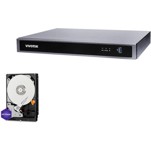 VIVOTEK SET NVR 4K 8-Kanal AI + 1x 6TB HDD
