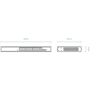 VIVOTEK AW-FGT-260D-380 Switch unman. 26-Port, PoE