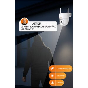 LUPUS LE213 IP-Kamera 3MPx T/N IR WLAN IP66