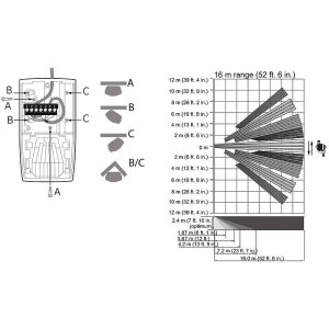 Aritech VE1016 Bewegungsmelder PIR, 16m