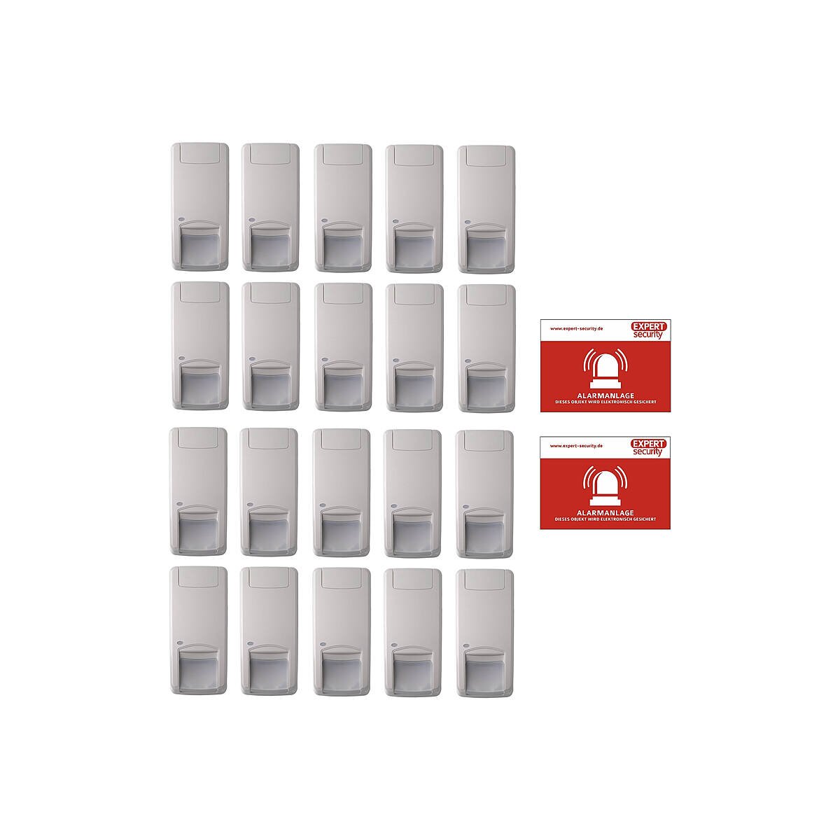 20er BW-Melder-Set Aritech DD1012-N PIR/MW VdSB