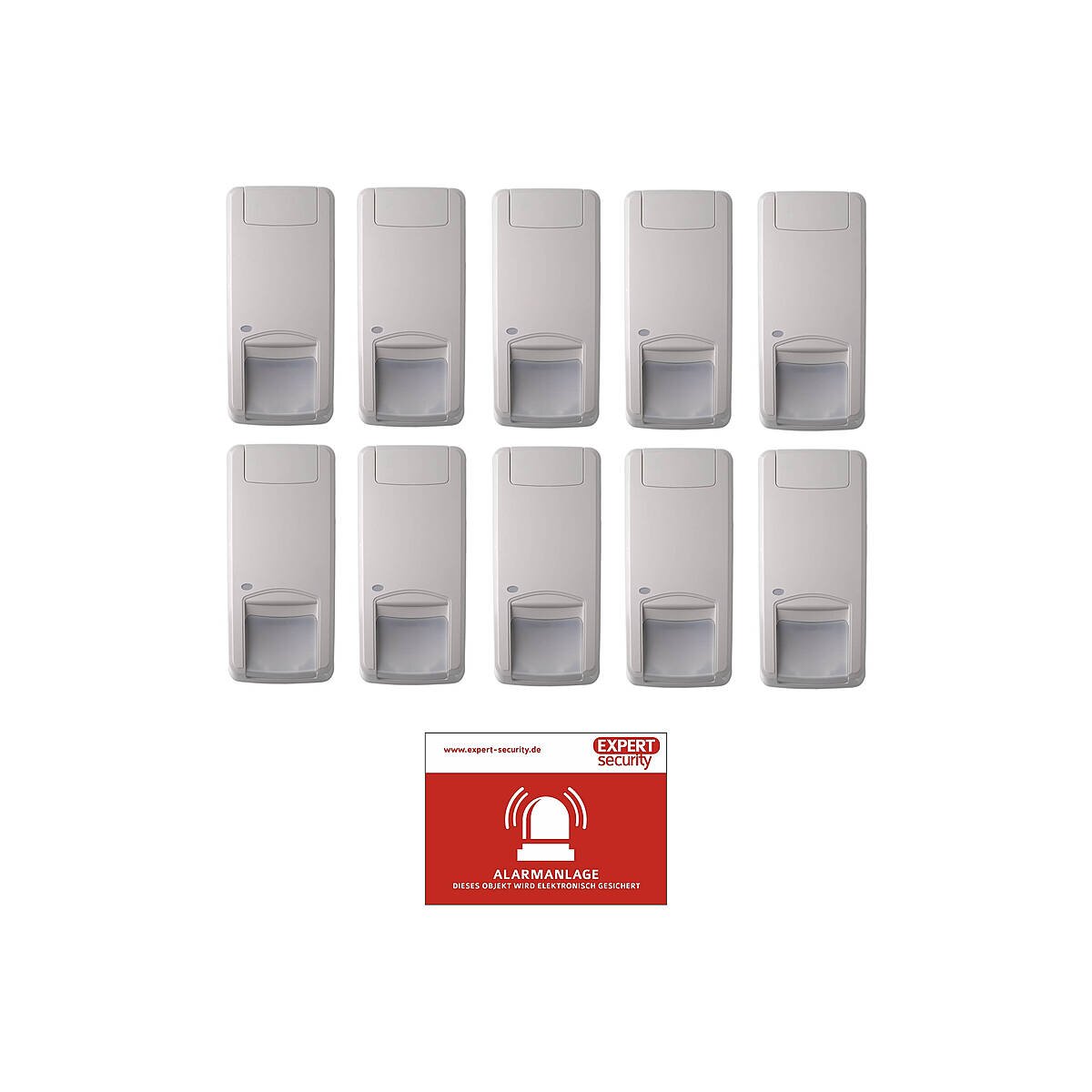 10er BW-Melder-Set Aritech DD1012-N PIR/MW VdSB