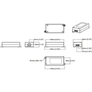 AXIS TU8004 90W Midspan, 1 Port