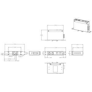 AXIS TU8008 Ethernet Medienkonverter