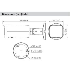 Dahua IPC-HFW3849TP-ZS-IL IP-Kamera 4K T/N IR PoE