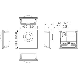 Dahua - VTO4202F-P1 - Kamera Modul - Hybrid