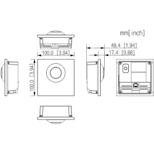 Dahua - VTO4202FB-P-S3 - Kamera Modul - Hybrid