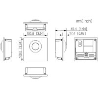 Dahua - VTO4202FB-P-S3 - Kamera Modul - Hybrid