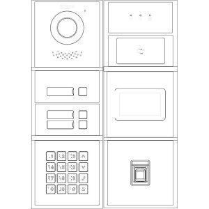 Dahua - VTO4202F-MB5 - 5 Knopf Modul