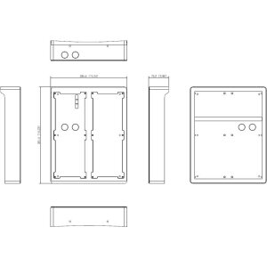 Dahua - VTM06R6 - Aufputz Regendach, 6 Modul