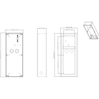 Dahua - VTM128 - 3 Modul Aufputz/Unterputz Box
