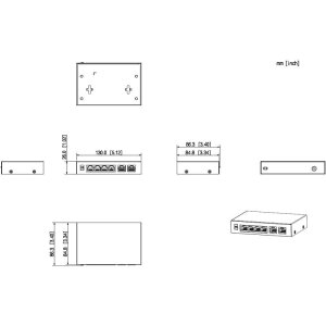Dahua - PFS3006-4ET-60-V2 - IP Switch 4-Port PoE