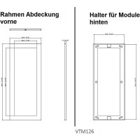 Dahua - VTM126 - 3 Modul Rahmen