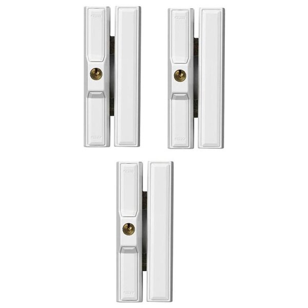 3er Set Abus FTS 88 W Fensterschloss weiss