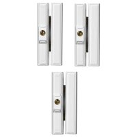 3er Set Abus FTS 88 W Fensterschloss weiss