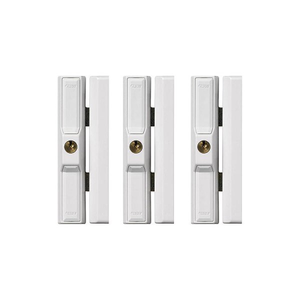 3er ABUS DF88 W AL0125 Dach-Fensterschloss weiß