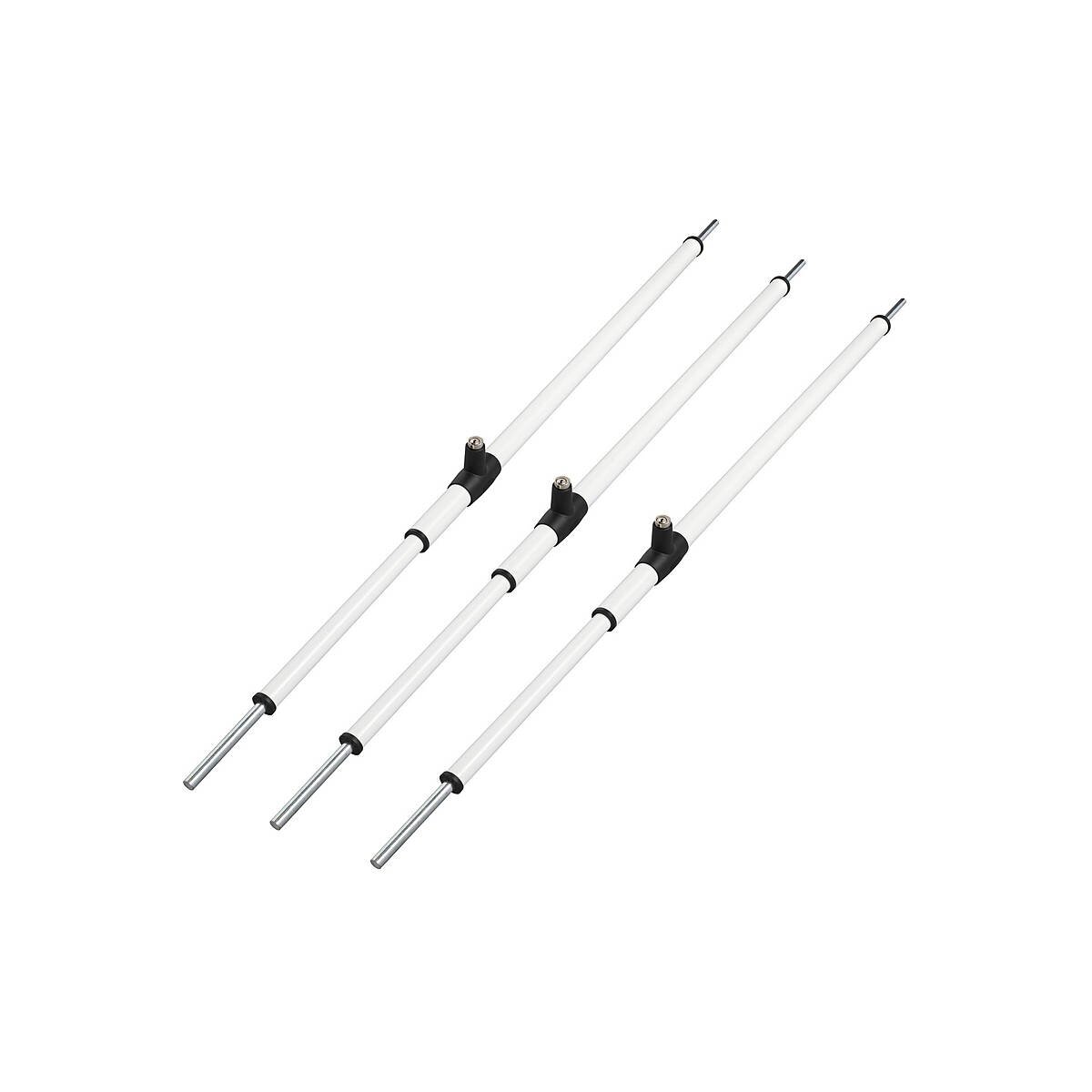 3er ABUS Tele-Z 140 W AL0125 Teleskopstange weiß