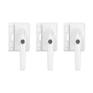 3er Abus FO500N W AL0125 Fensterschloss, weiß