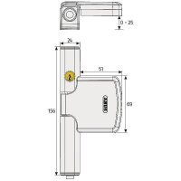 Abus FTS206 W + Abus FAS101 W Fenstersicherung Set