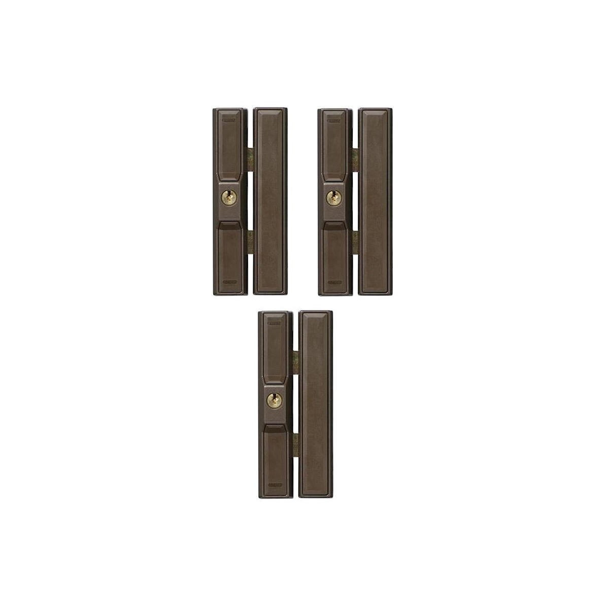 3er Set Abus FTS 88 B Fensterschloss braun