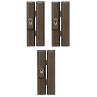 3er Set Abus FTS 88 B Fensterschloss braun