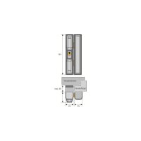 3er Set Abus FTS 88 B Fensterschloss braun