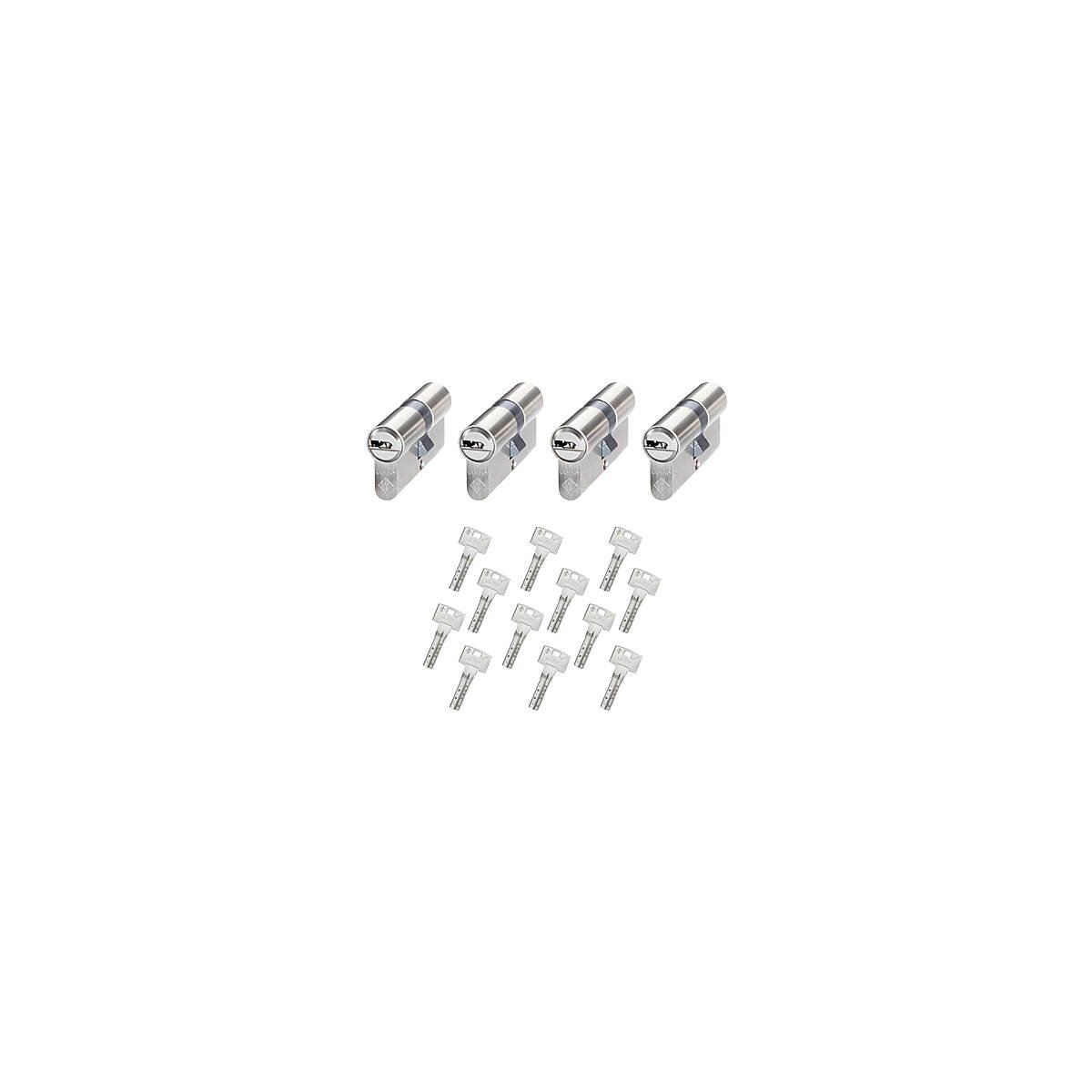 4er Abus Bravus 1000 Doppelzylinder 30/30 12 Schl.