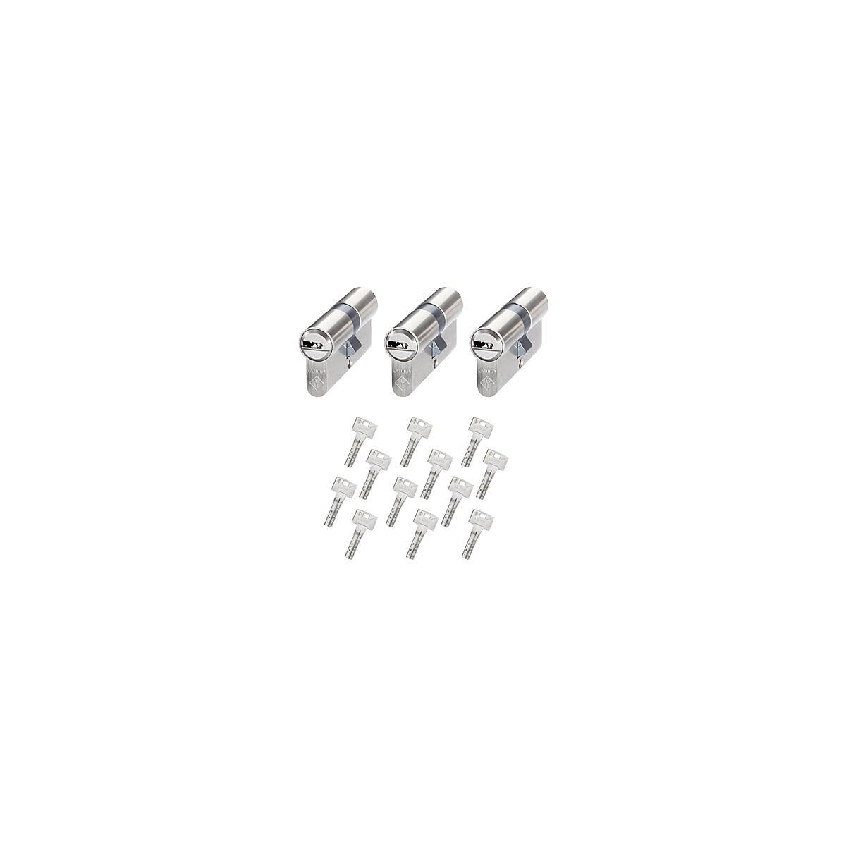 3er Abus Bravus 1000 Doppelzylinder 40/45 12 Schl.