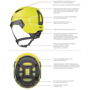 ABUS Spector-E Arbeitsschutzhelm signal orange