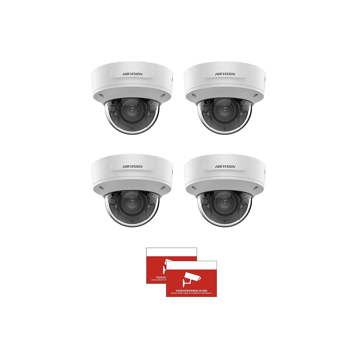 4x HIKVision DS-2CD2743G2-IZS(2.8-12mm) +Aufkleber