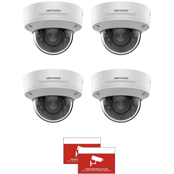 4x HIKVision DS-2CD2743G2-IZS(2.8-12mm) +Aufkleber