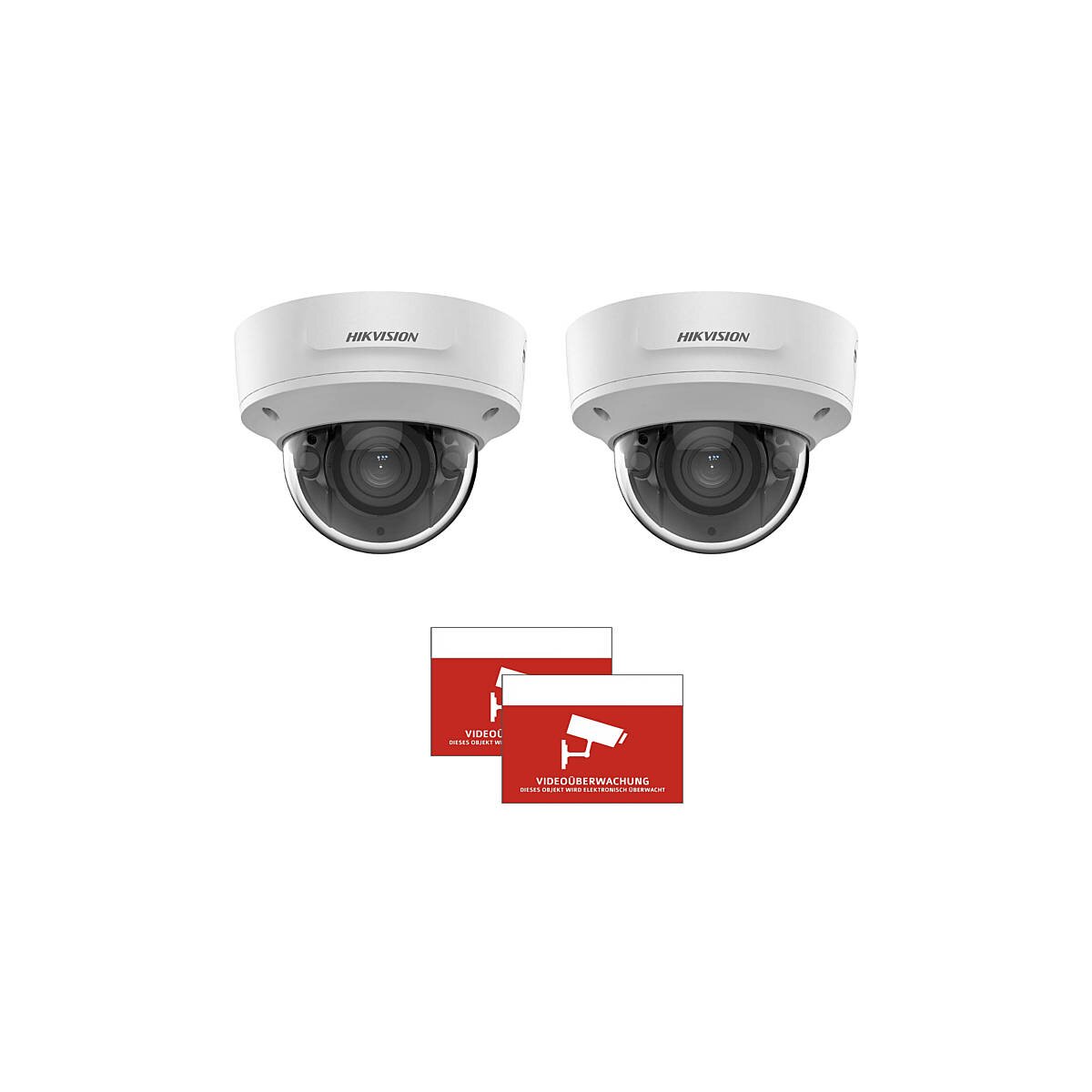 2x HIKVision DS-2CD2743G2-IZS(2.8-12mm) +Aufkleber
