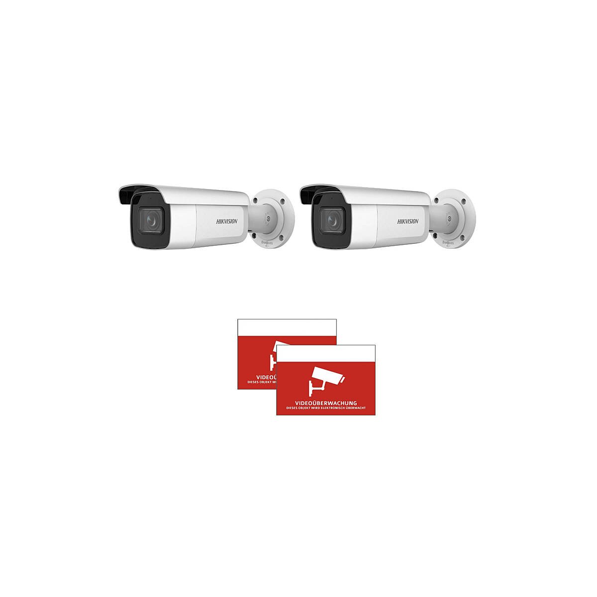 2x HIKVision DS-2CD2643G2-IZS(2.8-12mm) +Aufkleber