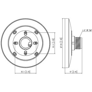 Hanwha SBP-180HMW1 Deckenhalterung