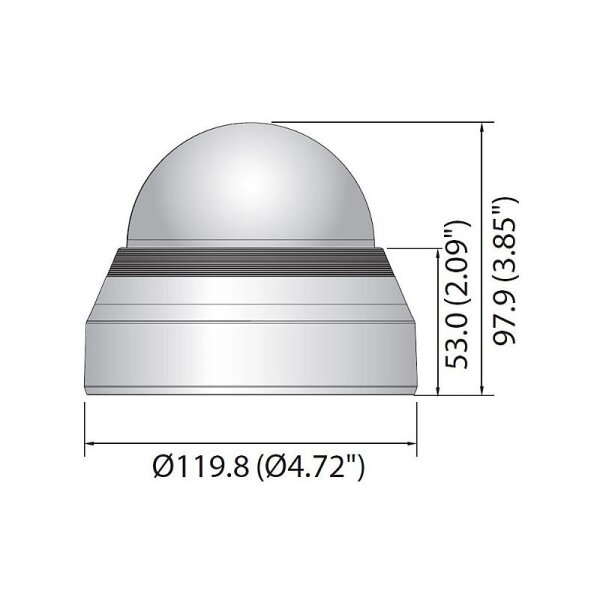 Hanwha SPB-IND6 Kuppel getönt für Dome