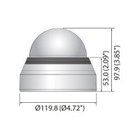 Hanwha SPB-IND6 Kuppel getönt für Dome