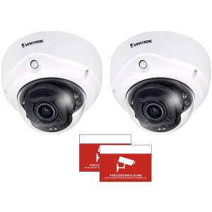 2x VIVOTEK FD9187-HT-A IP-Kamera + Aufkleber