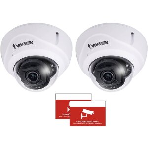 2x VIVOTEK FD9387-HTV-A IP-Kamera + Aufkleber