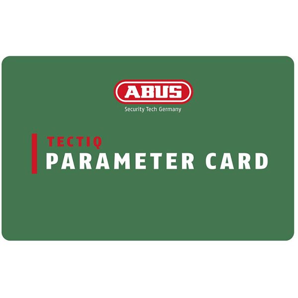 ABUS TECTIQ Parameter Card