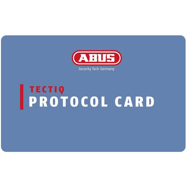 ABUS TECTIQ Protocol Card