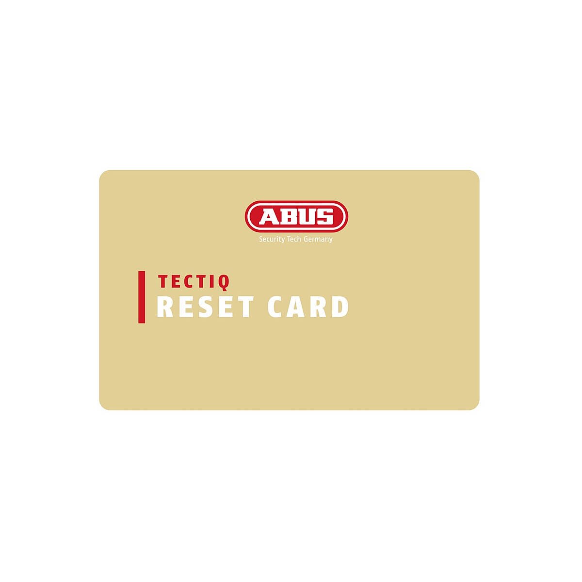 ABUS TECTIQ Reset Card