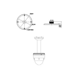 Dahua PFA102 Aufhängeadapter