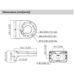 Dahua PFB2203W Halterung, weiß