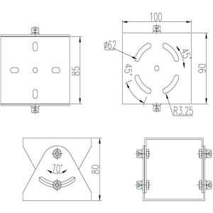 Dahua ZAZ100W Adapter, Ex-Proof