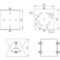 Dahua ZAZ100W Adapter, Ex-Proof