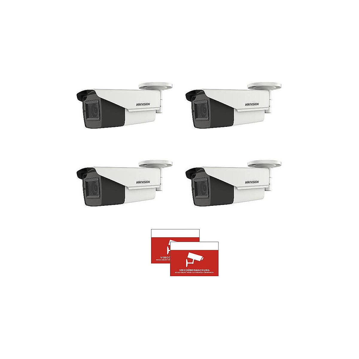 4x HIKVision DS-2CE19U7T-AIT3ZF + Aufkleber