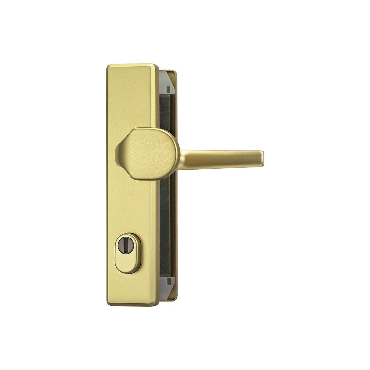 Abus HLZS814 F3 EK Schutzbeschlag eckig WG messing