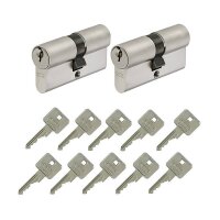 2er Abus A93 30/35 Doppelzylinder gl.+10 Schlüssel