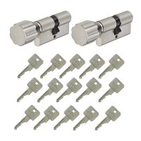 2er Abus A93 A35/K30 Knaufzylinder gl. + 15 Schl.